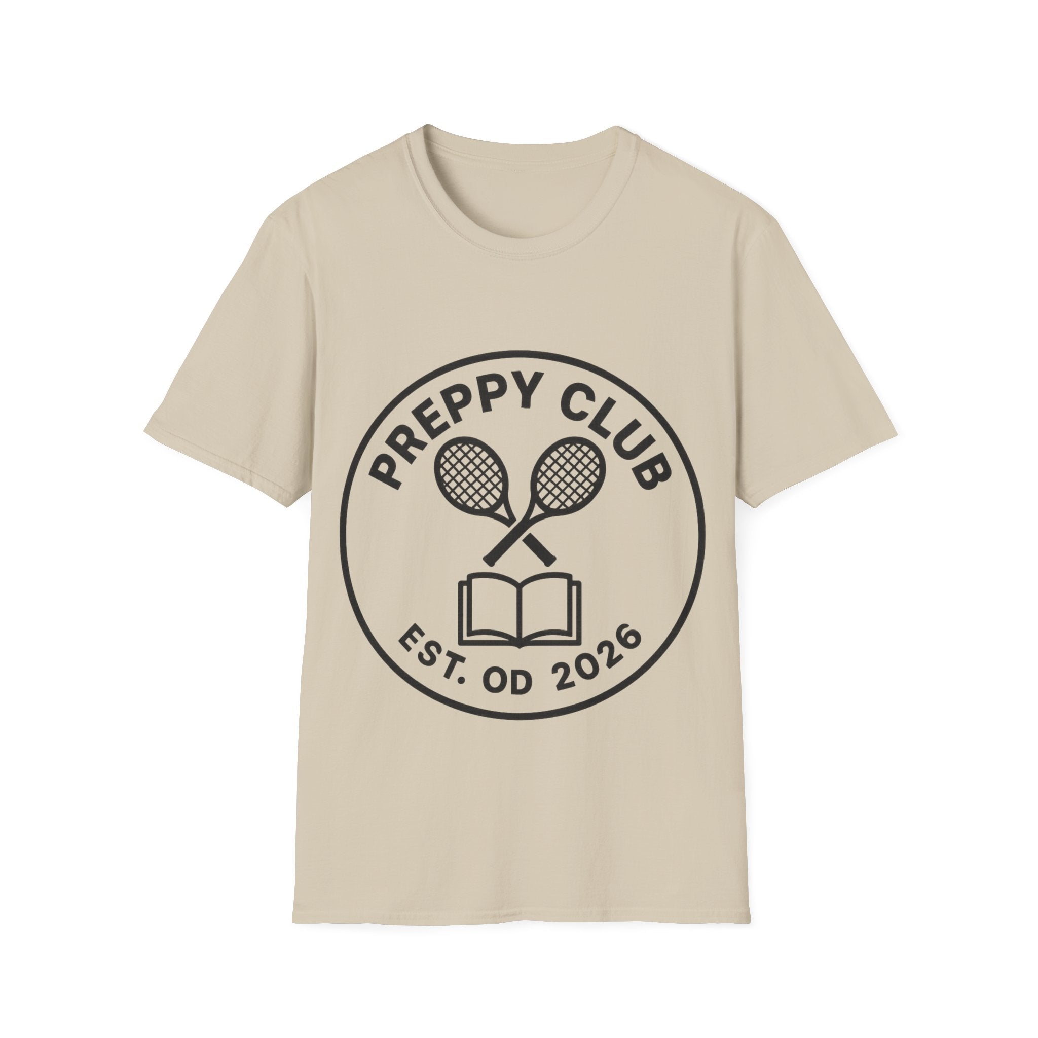 Preppy Club Tennis T‑Shirt — 'Preppy Club' Logo Tee (Est. 2026) - Trending Now - August 2026 Trends - Everyday Sporty T-shirt