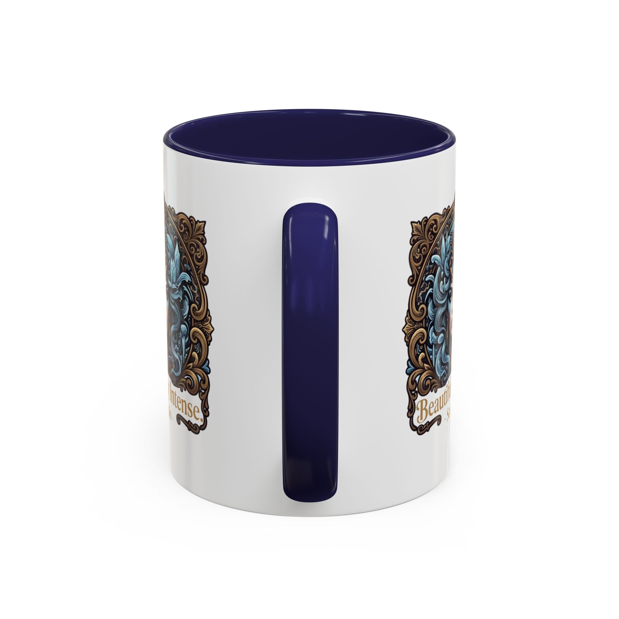 Scorpio Accent Coffee Mug — "Beautifully Intense" Zodiac Design (11/15oz)