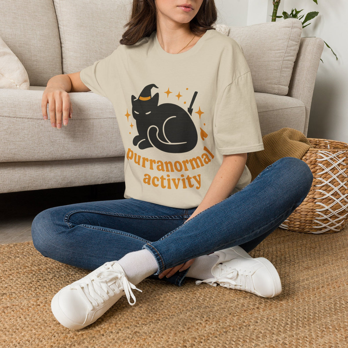 Paranormal Activity Circle T-Shirt — Cute Retro Ghost & Stars Tee - Trending Now - August 2026