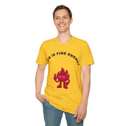This Is Fine Energy T‑Shirt — Cute Fire Character Graphic Tee - Trending Now - September 2026