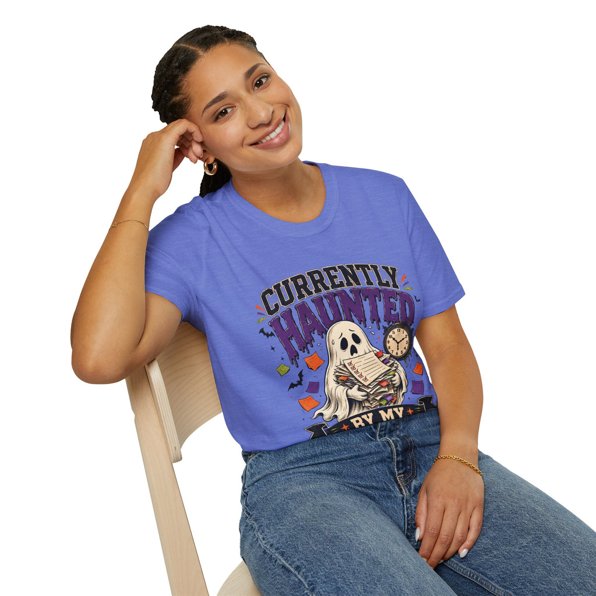 Halloween Currently Haunted Unisex Softstyle T-Shirt