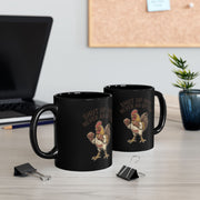 Rooster Boxing Mug — "Shut Up" Funny Farm Coffee Cup (11oz/15oz)
