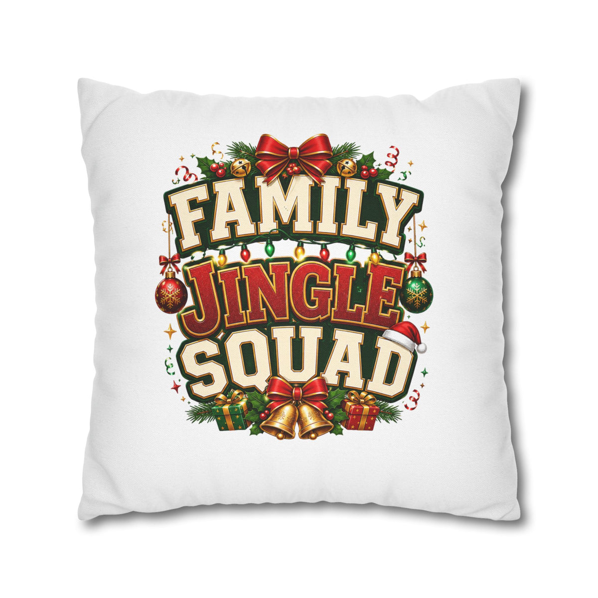 Christmas Pillowcase Family Jingle Squad Christmas Pillowcase