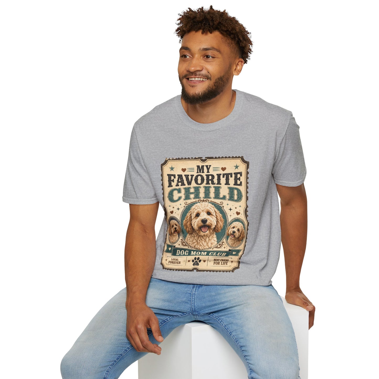 Favorite Child T-Shirt — "My Favorite Child" Dog Mom Club Vintage Tee