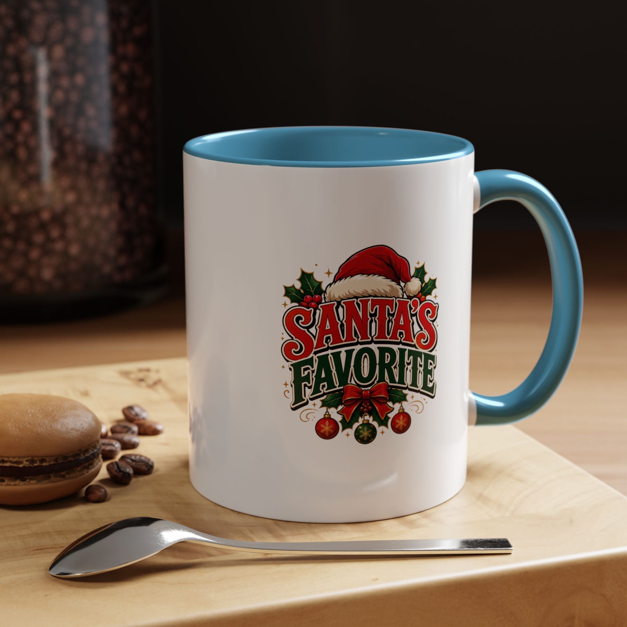 Santa's Favorite Accent Coffee Mug – Festive Holiday Ceramic Gift