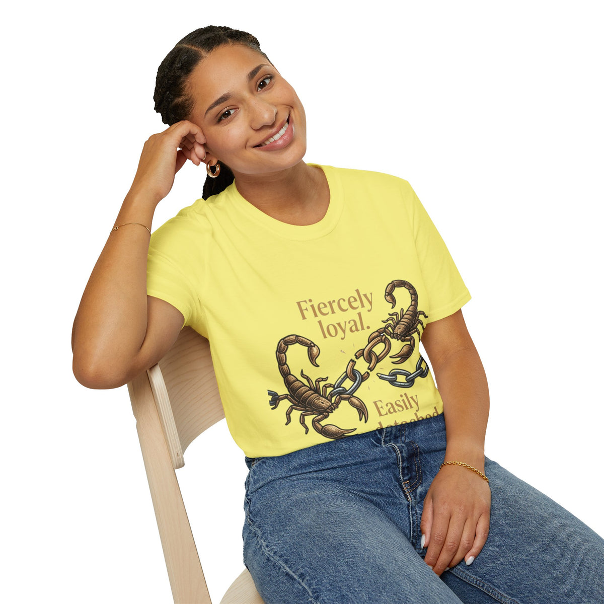Scorpio T-Shirt — Fiercely Loyal, Easily Detached Zodiac Tee