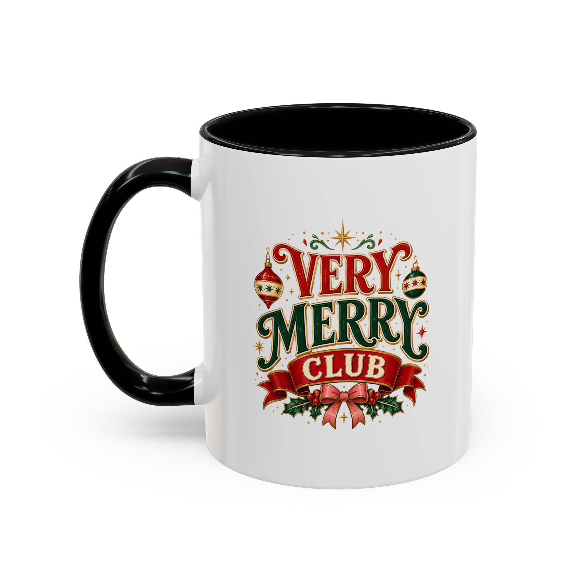 Very Merry Club Coffee Mug — Christmas Holiday Accent Mug