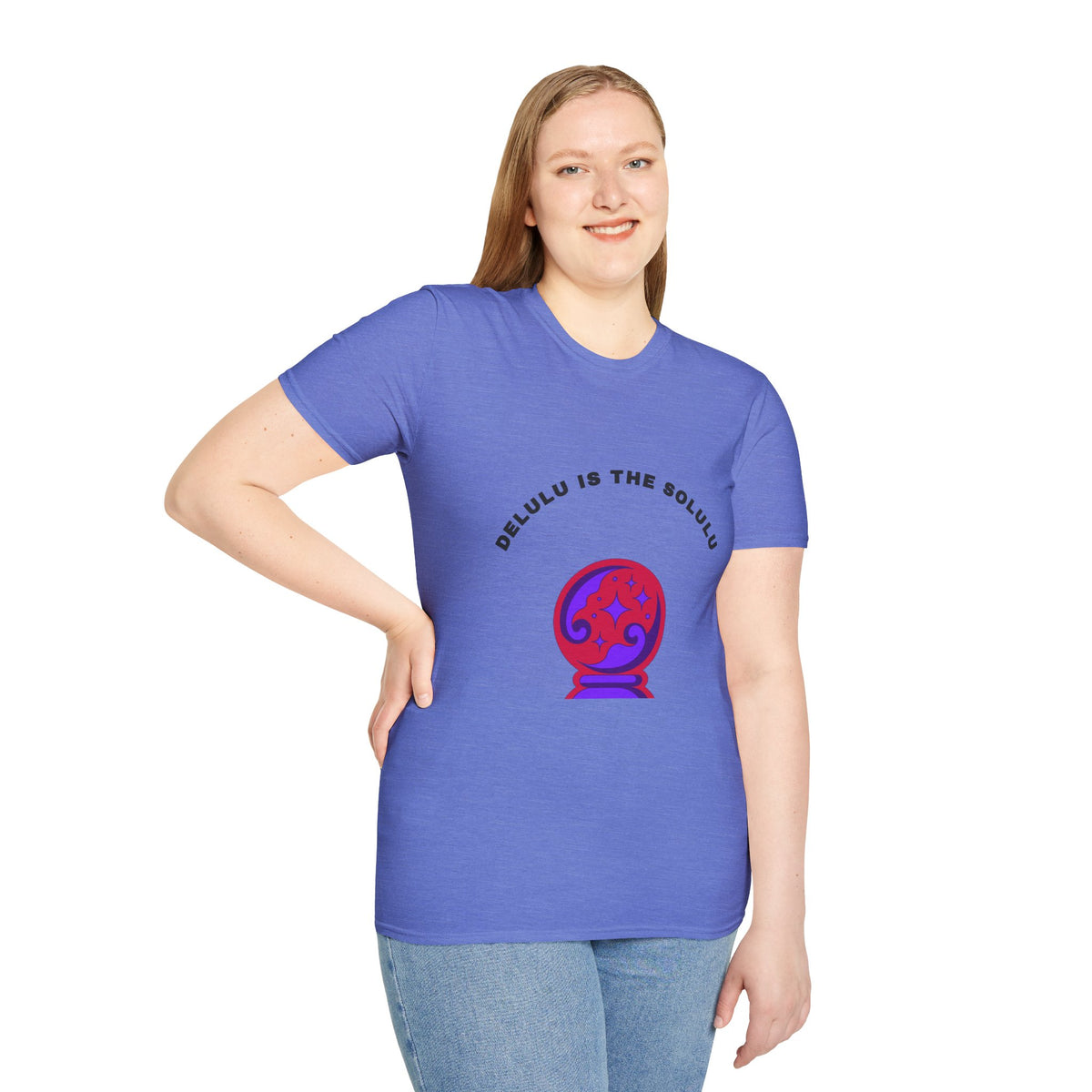 T-Shirt — Delulu Is The Solulu Crystal Ball Graphic Tee - Trending Now - September 2026