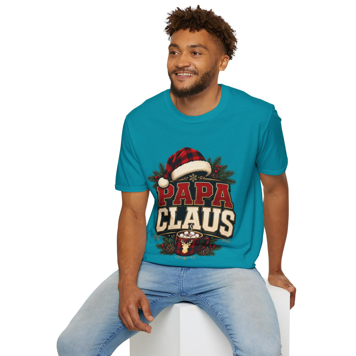 Papa Claus T-Shirt — Festive Holiday Dad Christmas Tee