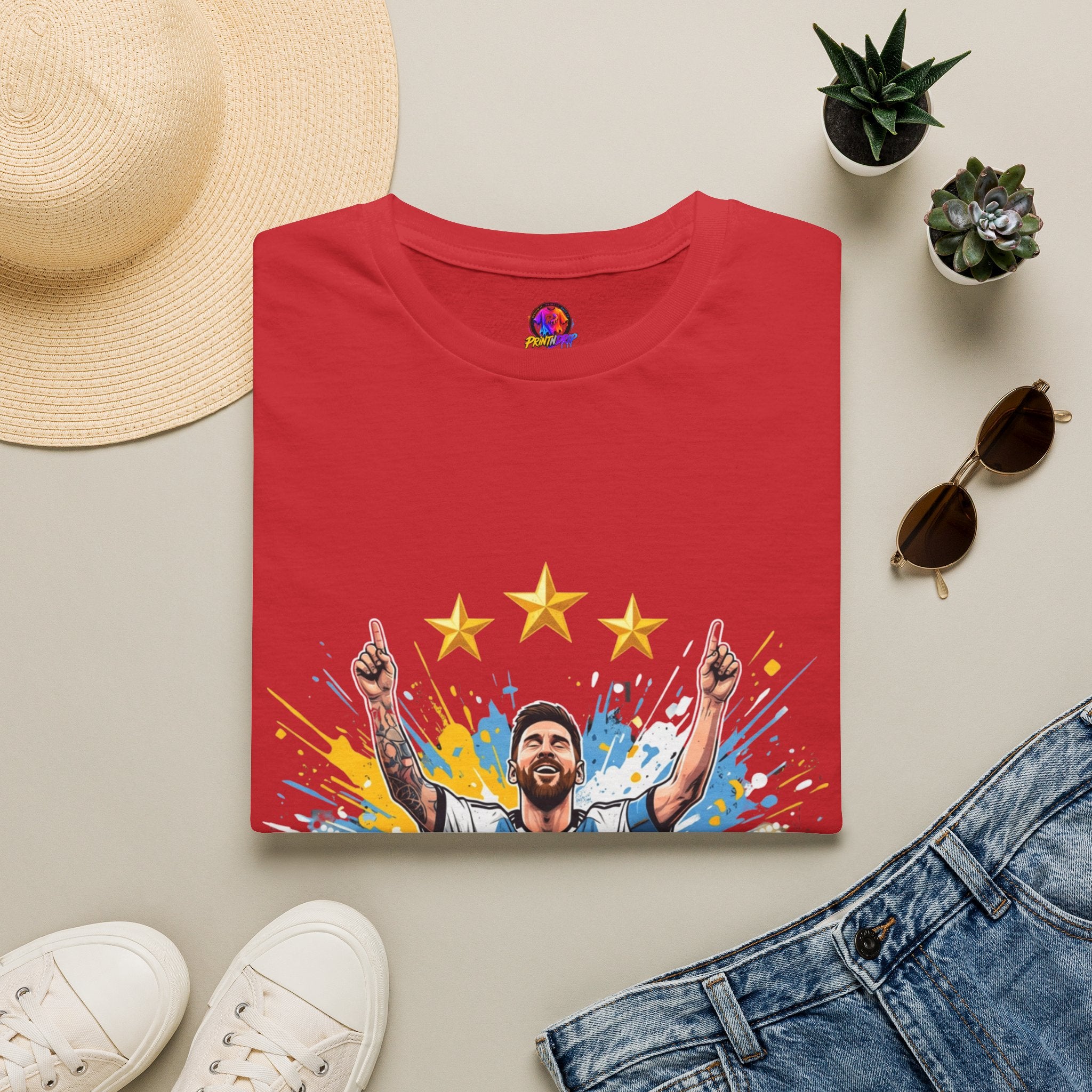 Argentina Messi  Soccer T‑Shirt — Argentina Messi 10 Fan Tee