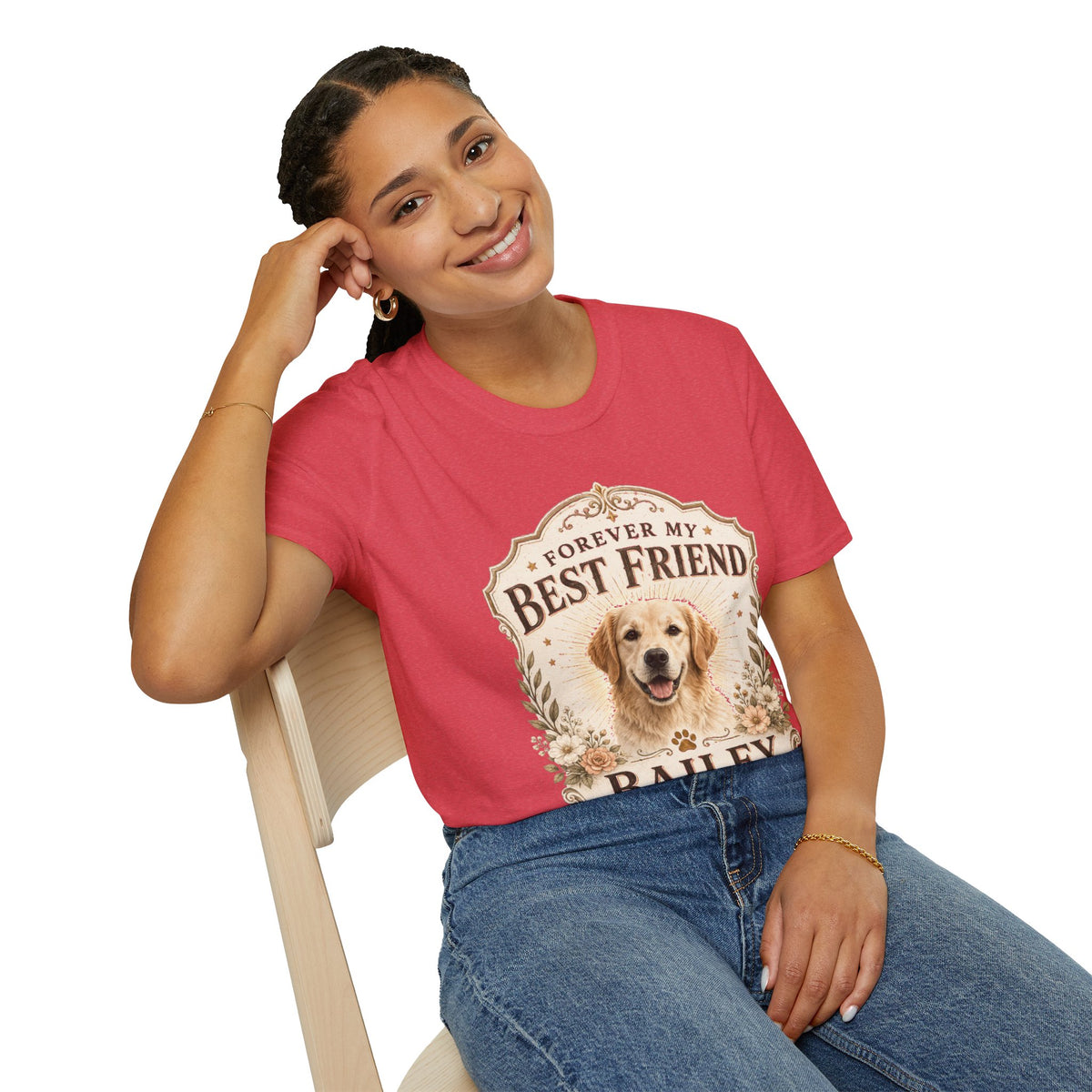 Forever My Best Friend Dog T-Shirt — Personalized Pet Tribute Tee