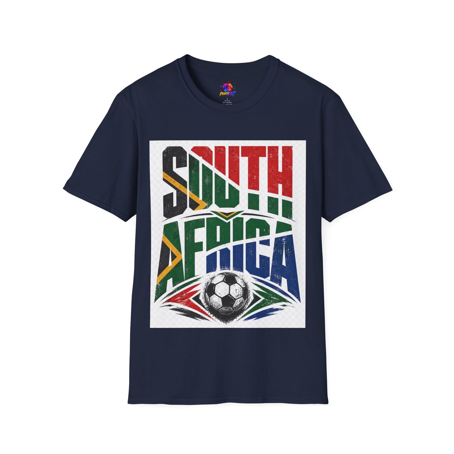 South Africa Soccer T-Shirt — Vintage Flag Football Fan Tee