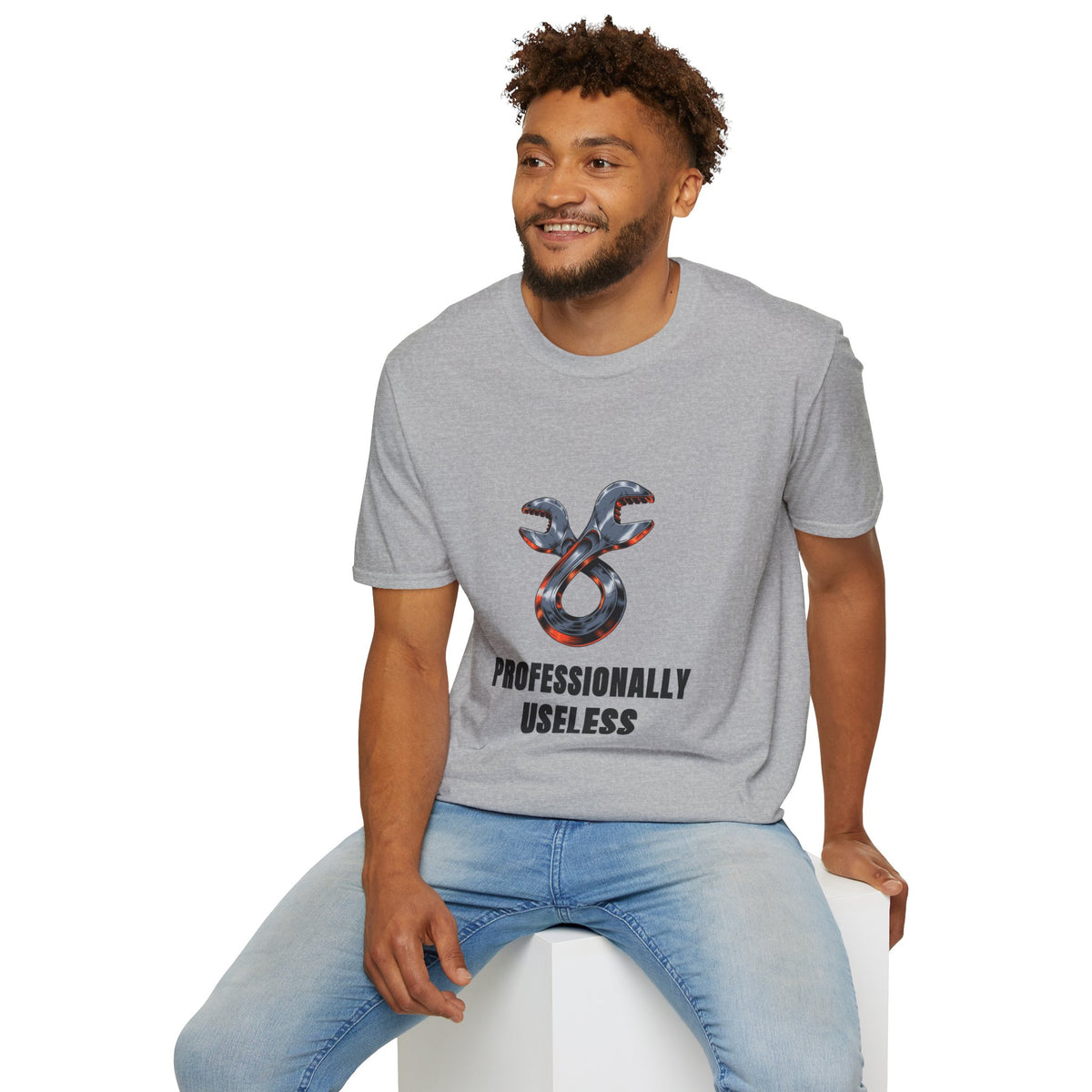 T-Shirt — 'Professionally Useless' Wrench Graphic Tee - Trending Now - August 2026