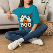 Boo Crew Halloween T-Shirt — Cute Ghosts & Pumpkin Graphic