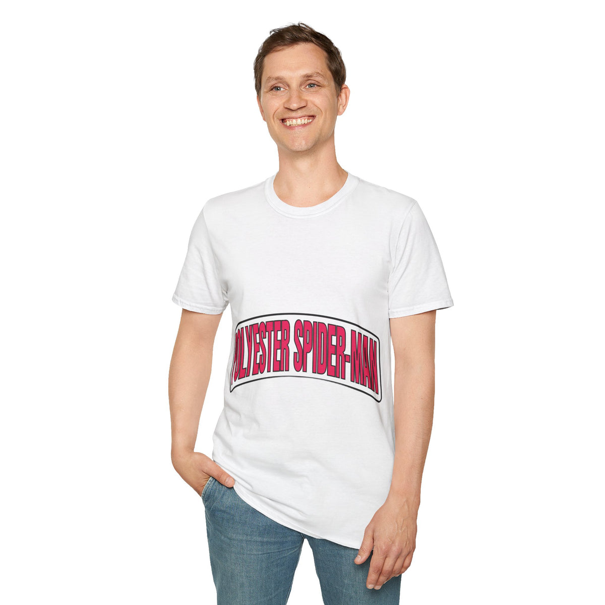 Polyester Spider-Man Retro Arch Tee - Funny Superhero Comic Graphic T-Shirt - Trending Now - September 2026
