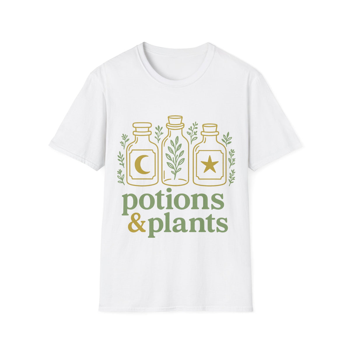 Potions & Plants T-Shirt — Botanical Apothecary Graphic Tee - Trending Now - August 2026