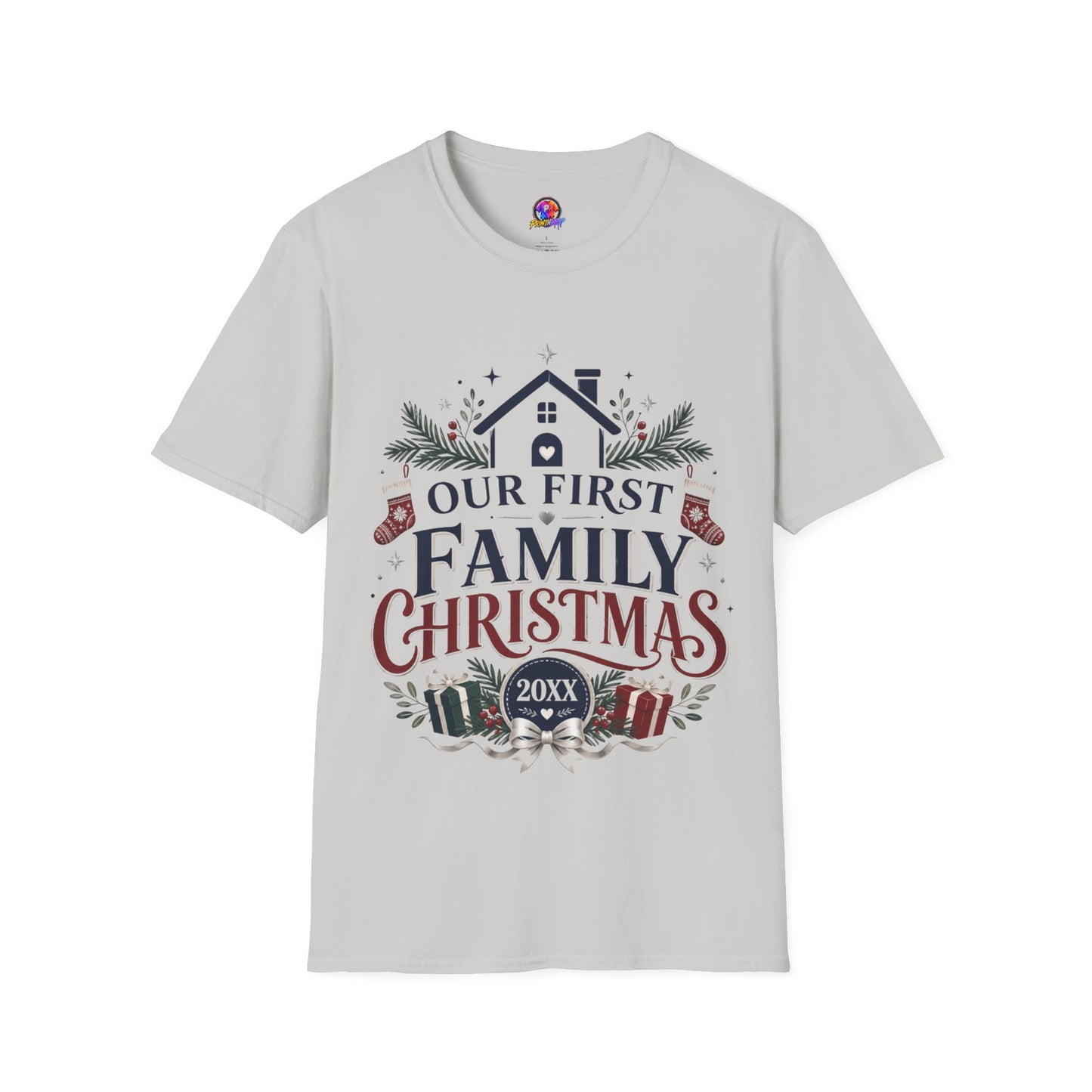 T-Shirt — Our First Family Christmas Personalized Tee