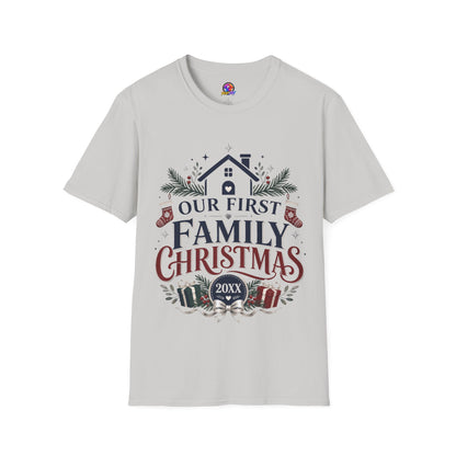 T-Shirt — Our First Family Christmas Personalized Tee