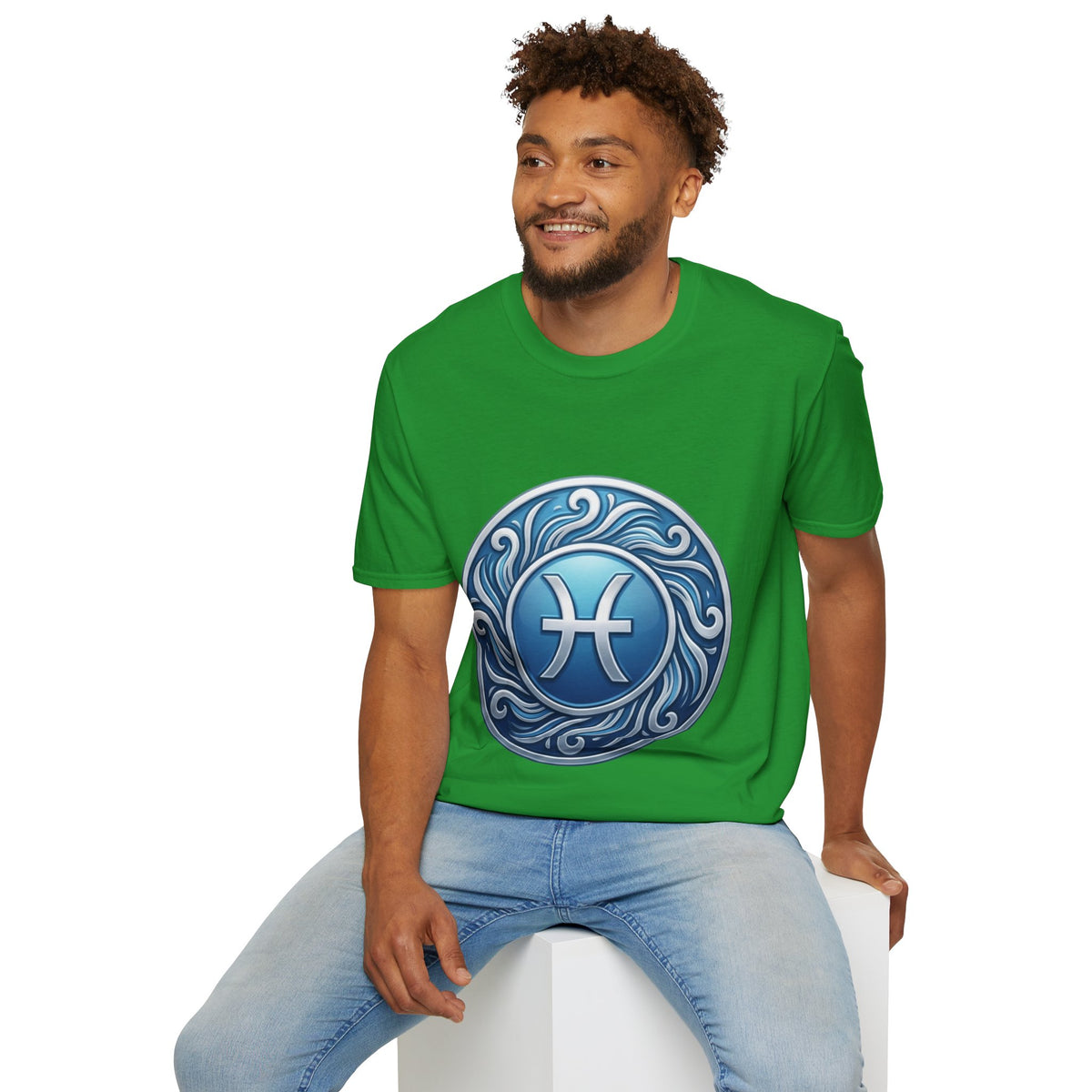 Pisces Zodiac T-Shirt – Blue Water Sign Astrology Tee