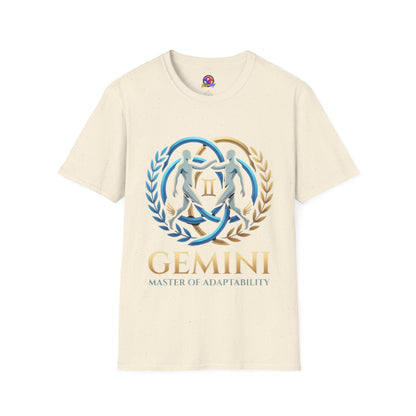 Gemini Zodiac T-Shirt — 'Gemini: Master of Adaptation' Astrological Graphic Tee