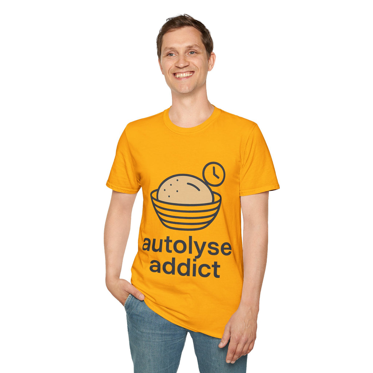 "Autolyse Addict" Funny Sourdough Baking Tee - Cute Bread Maker Pastry White T-Shirt - Trending Now - September 2026