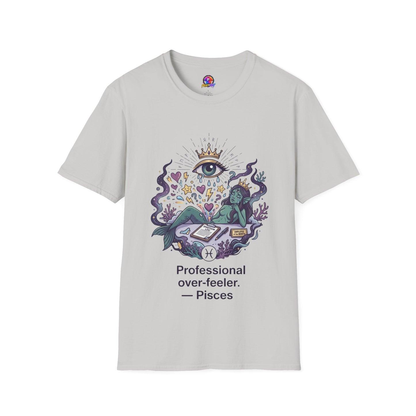 Mystic Eye Graphic T‑Shirt — 'Professional Over‑Feeler' Surreal Tee