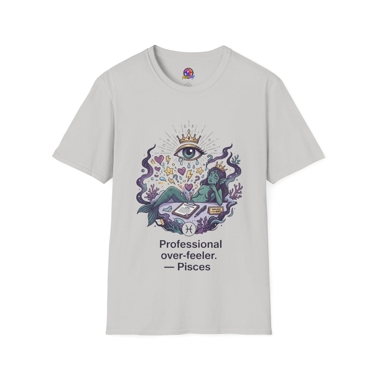 Mystic Eye Graphic T‑Shirt — 'Professional Over‑Feeler' Surreal Tee