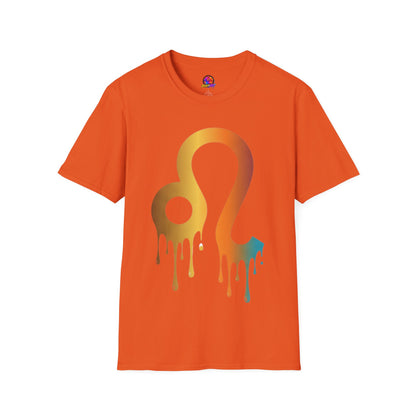 Leo Zodiac Drip T-Shirt — Colorful Astrology Sign Tee