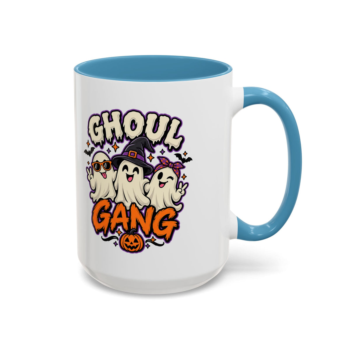 Ghoul Gang Coffee Mug — Cute Halloween Ghosts Accent Mug (11/15oz)
