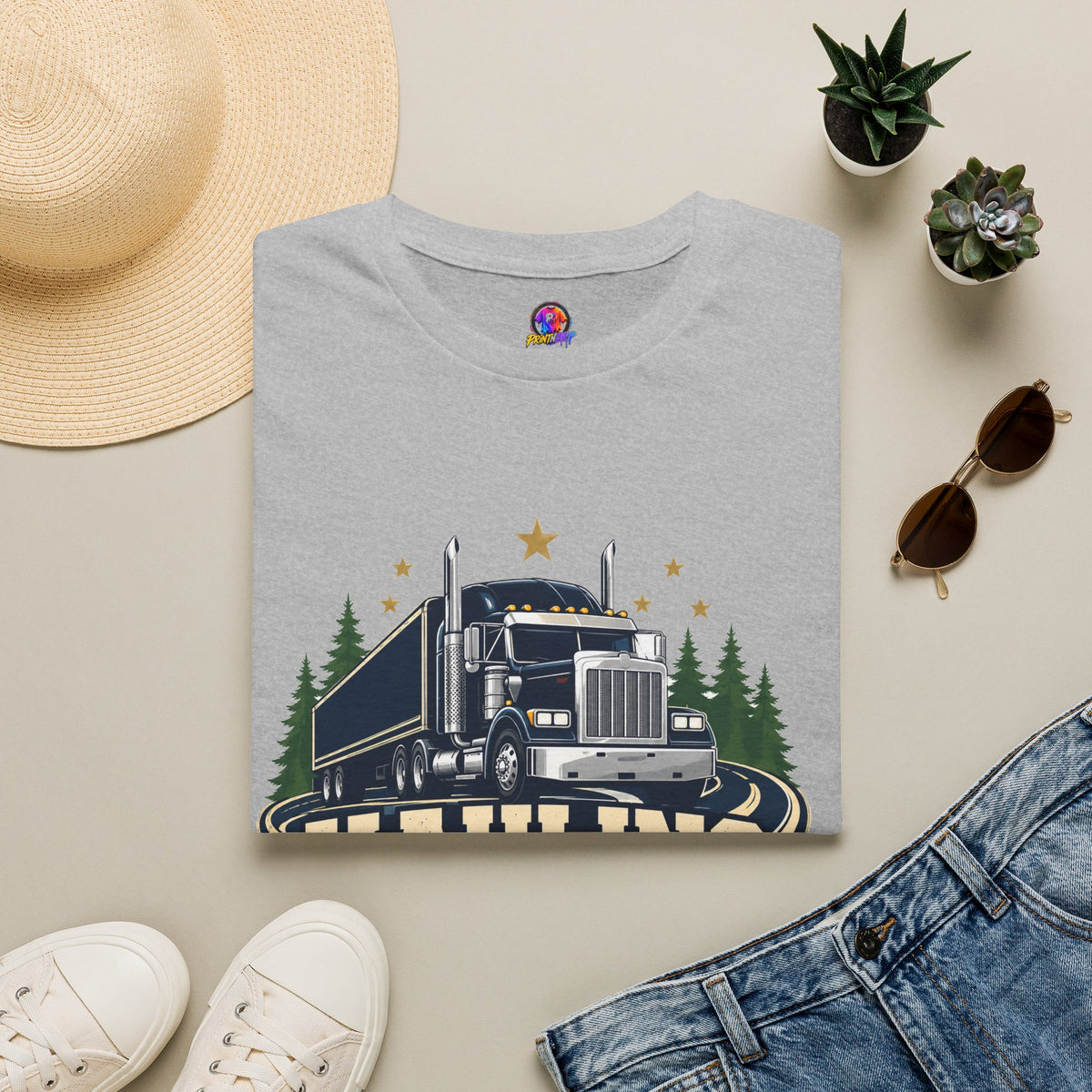 Christmas Truck T‑Shirt — "Hauling Holiday Cheer" Festive Trucker Tee