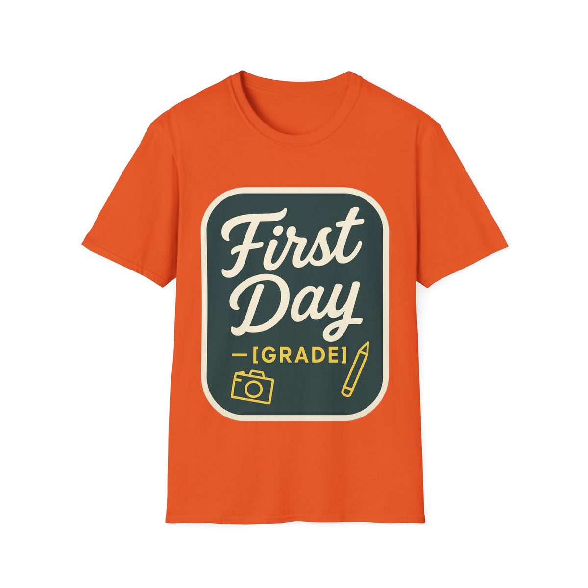 First Day T-Shirt — Retro "First Day (Grade 1)" Back-to-School Tee - Trending Now - August 2026
