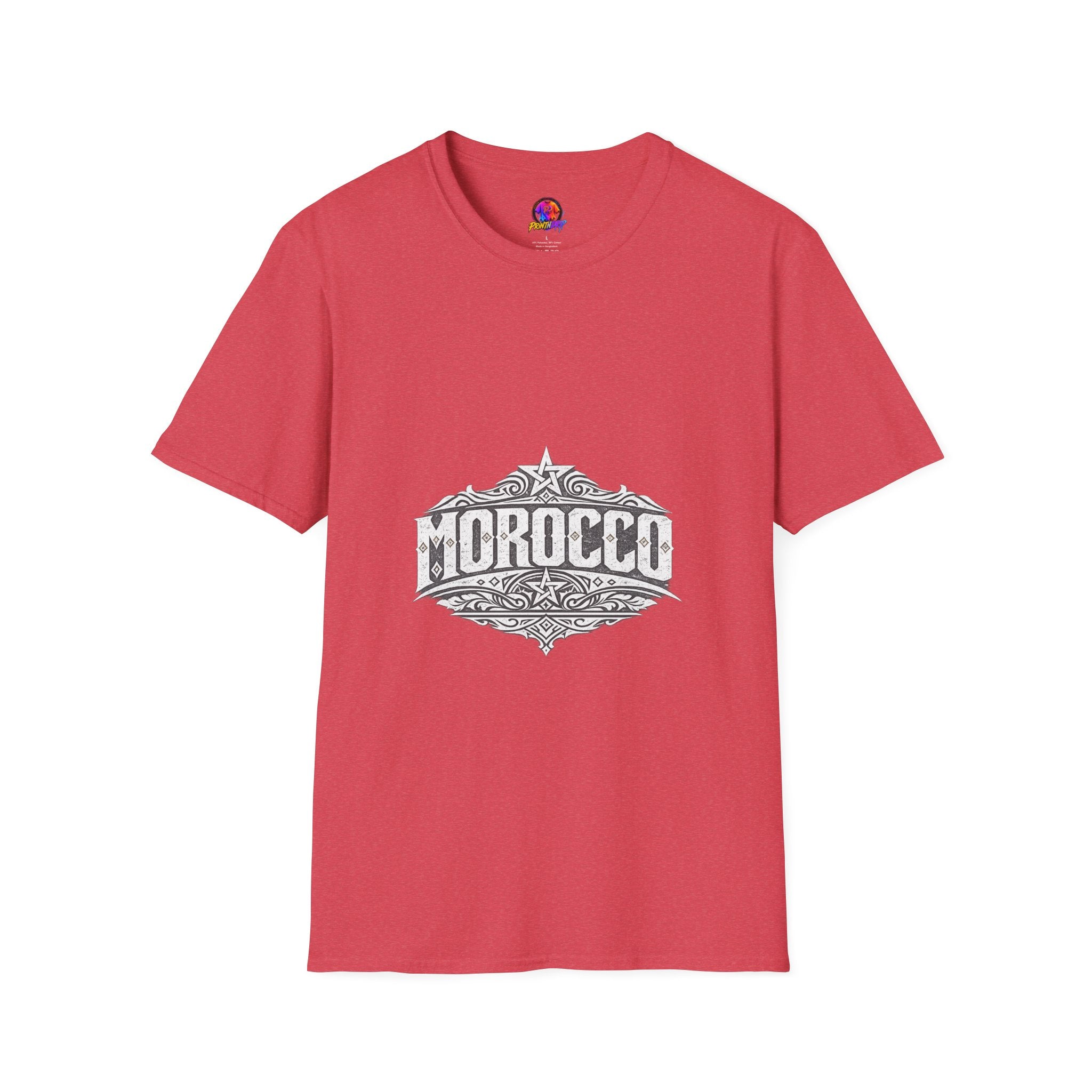Morocco Vintage Graphic T-Shirt — Travel Tee with Ornamental Crest