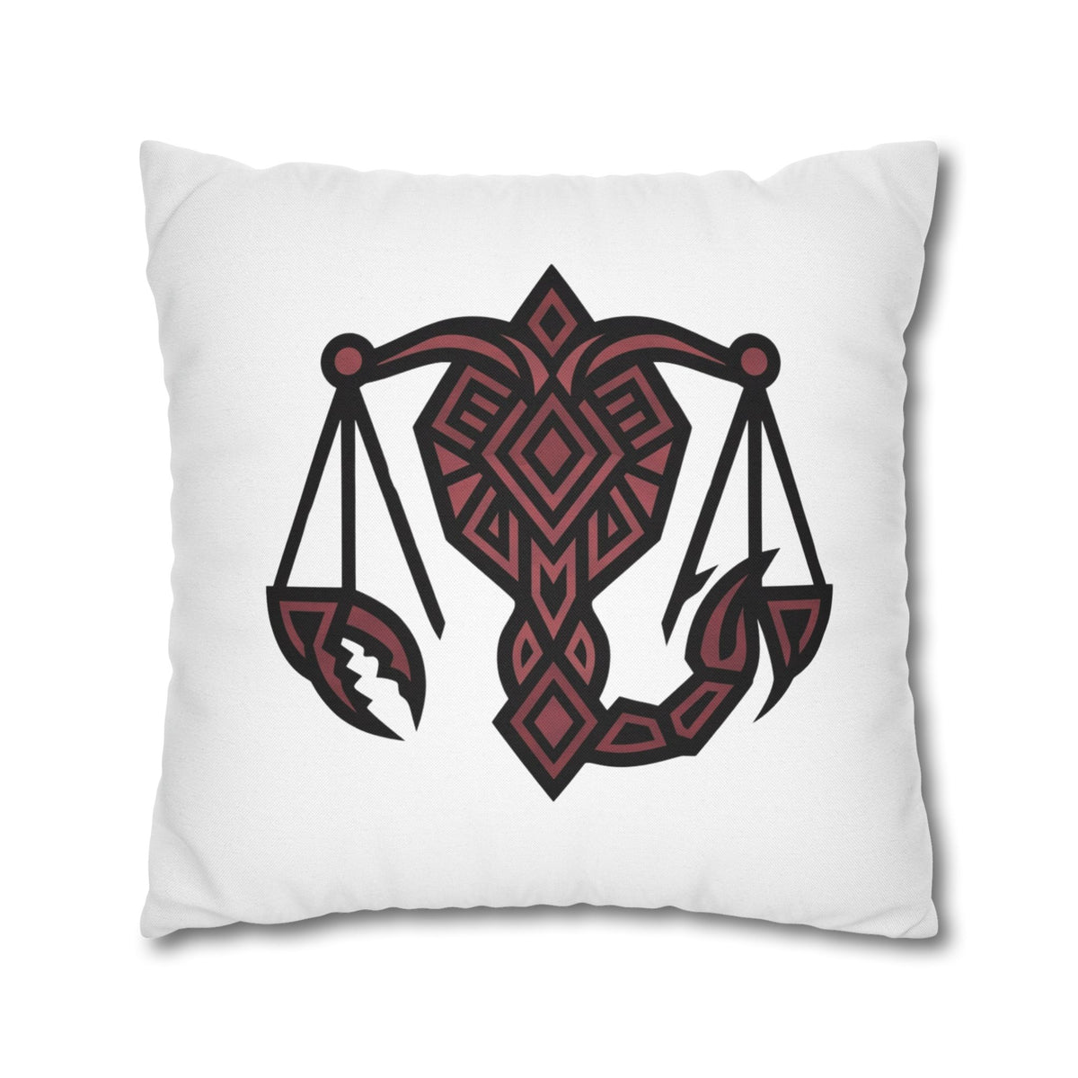 Scorpio Zodiac Scales Decorative Pillowcase — Tribal Scorpio-Style Design