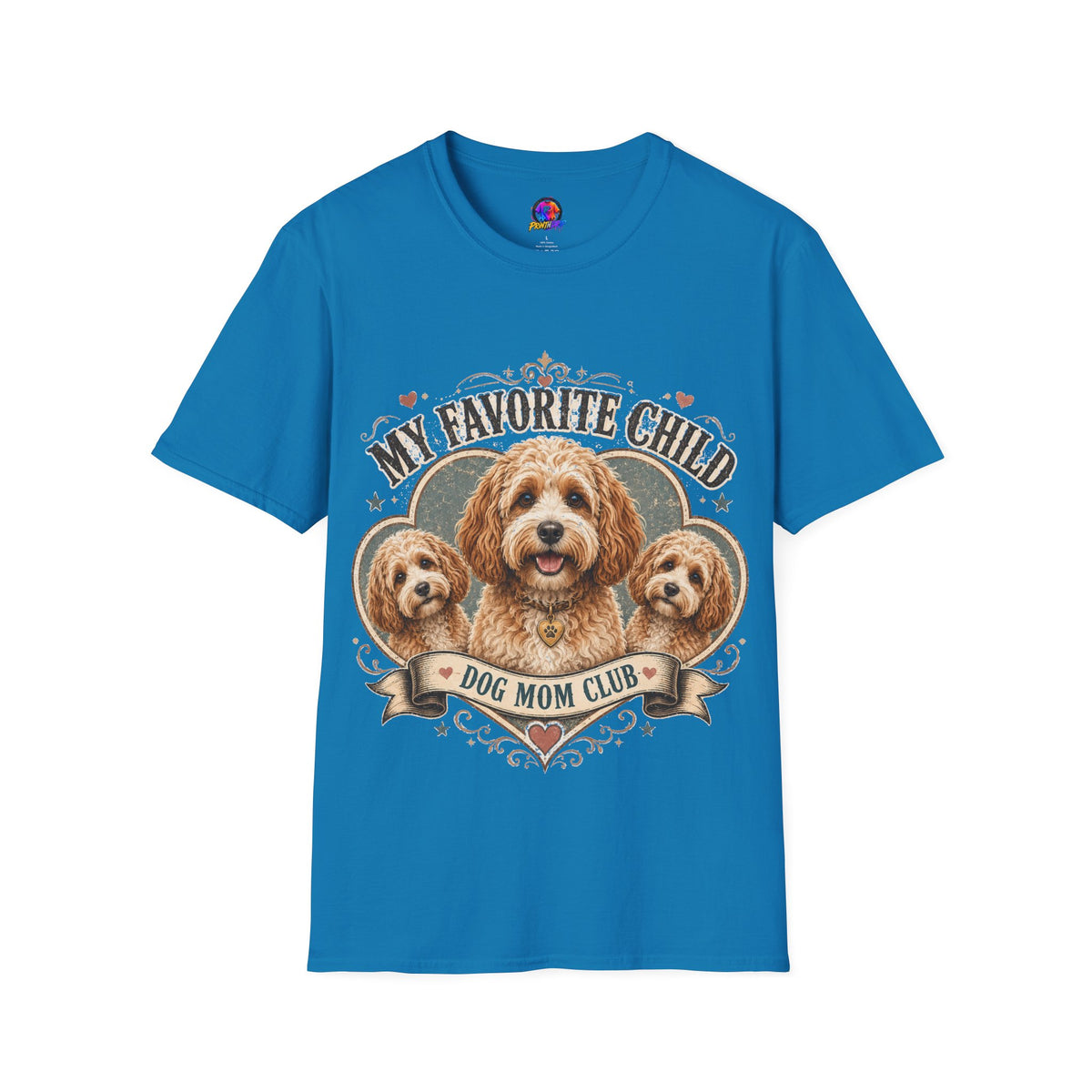 Dog Mom T-Shirt — "My Favorite Child" Cavalier Love Graphic Tee
