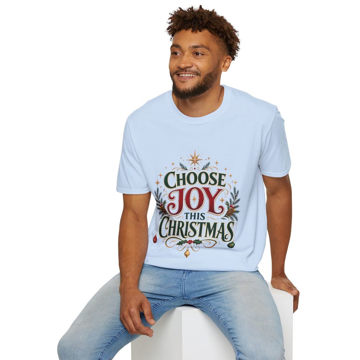Choose Joy This Christmas T-Shirt — Festive Holiday Graphic Tee