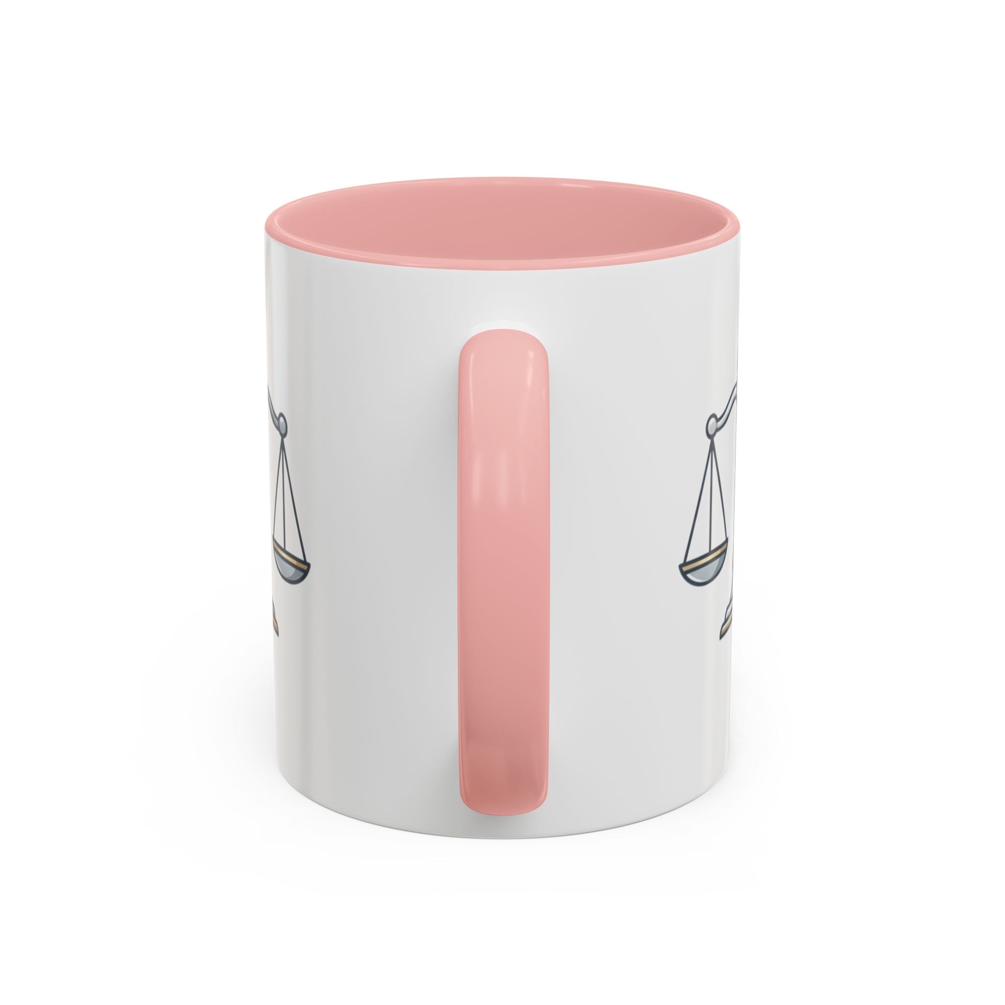 Libra Scales Accent Coffee Mug — Zodiac Libra Horoscope Gift