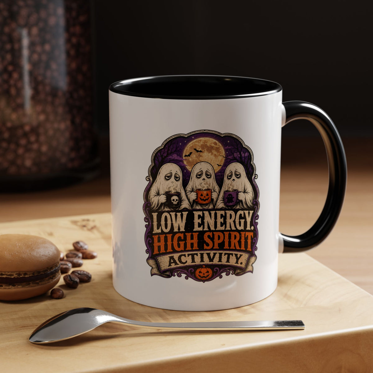 Halloween  Low Energy High Spirit Accent Coffee Mug
