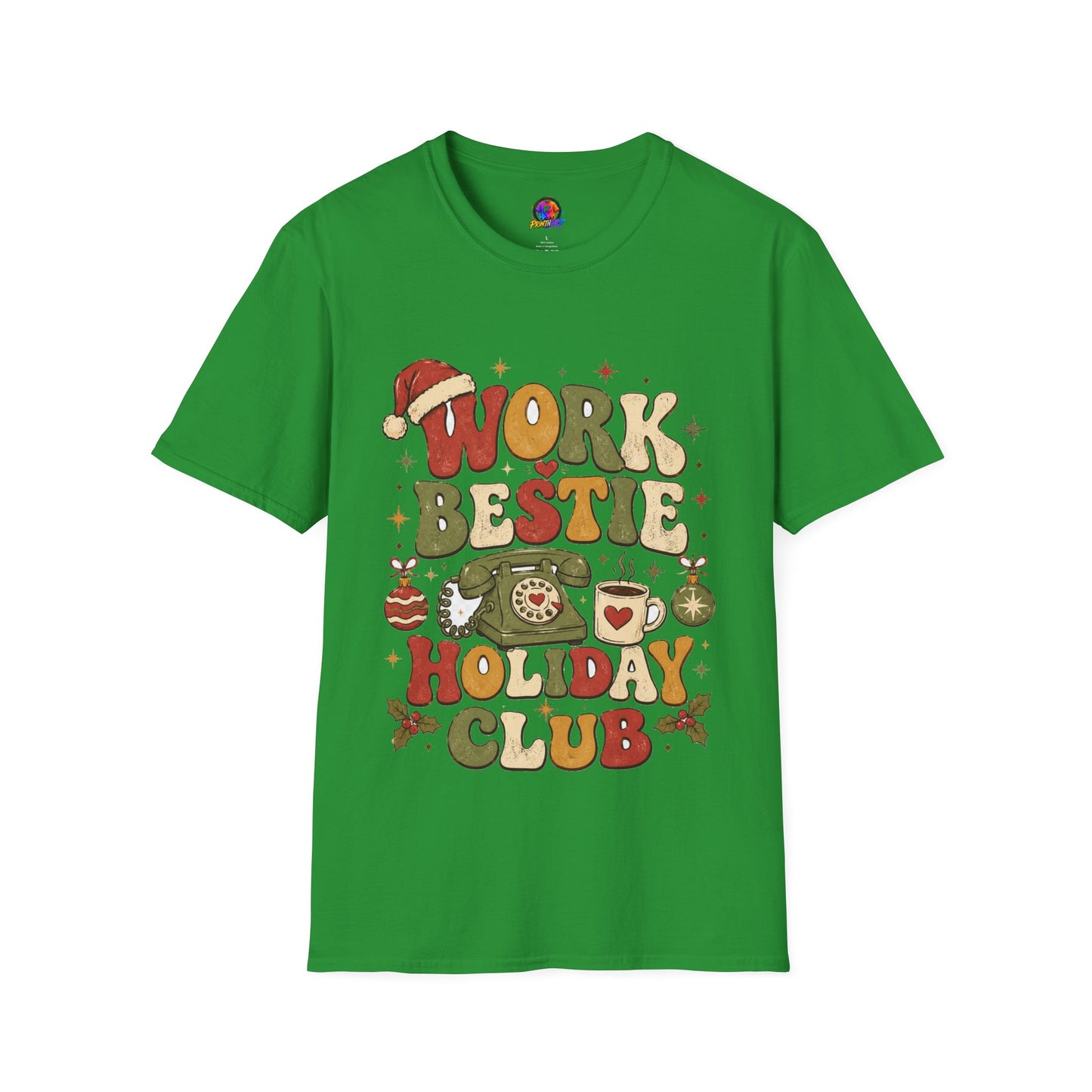Work Bestie Holiday Club T-Shirt