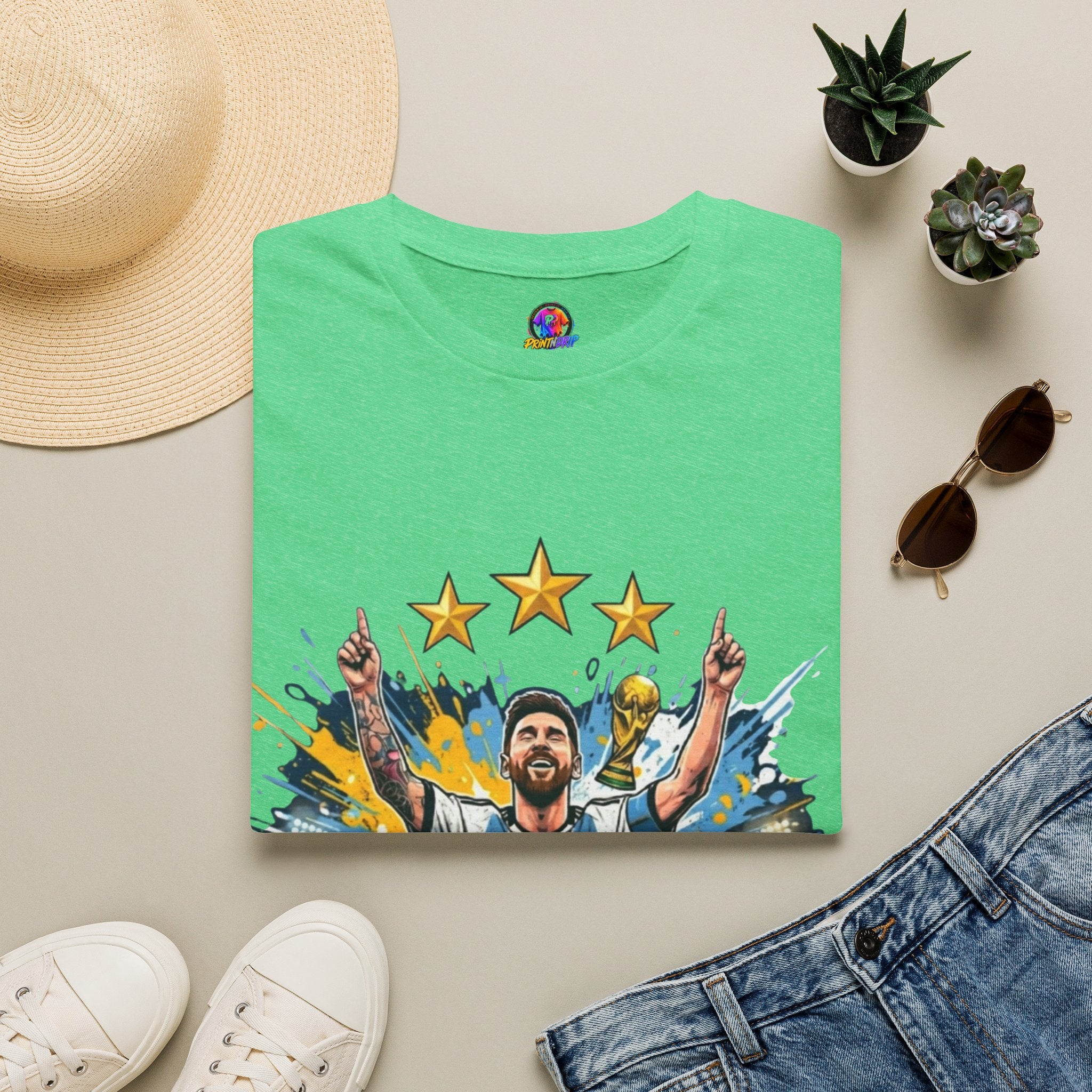Argentina Messi Soccer T‑Shirt — World Cup Champion Fan Tee