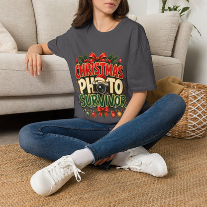 Christmas Photo Survivor T-Shirt — Funny Holiday Graphic Tee