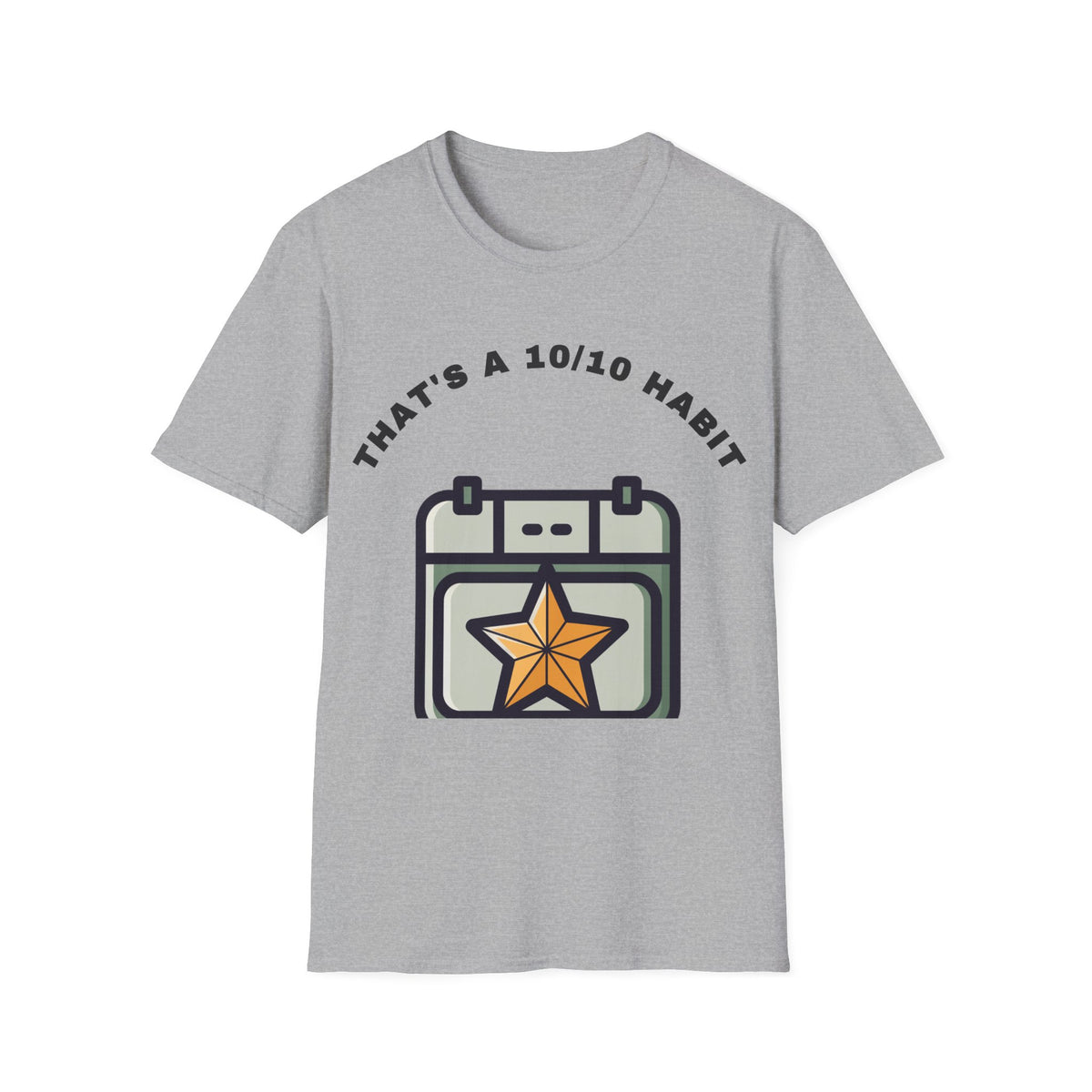 T-Shirt — "That's a 10/10 Habit" Star Patch Graphic Tee - Trending Now - September 2026