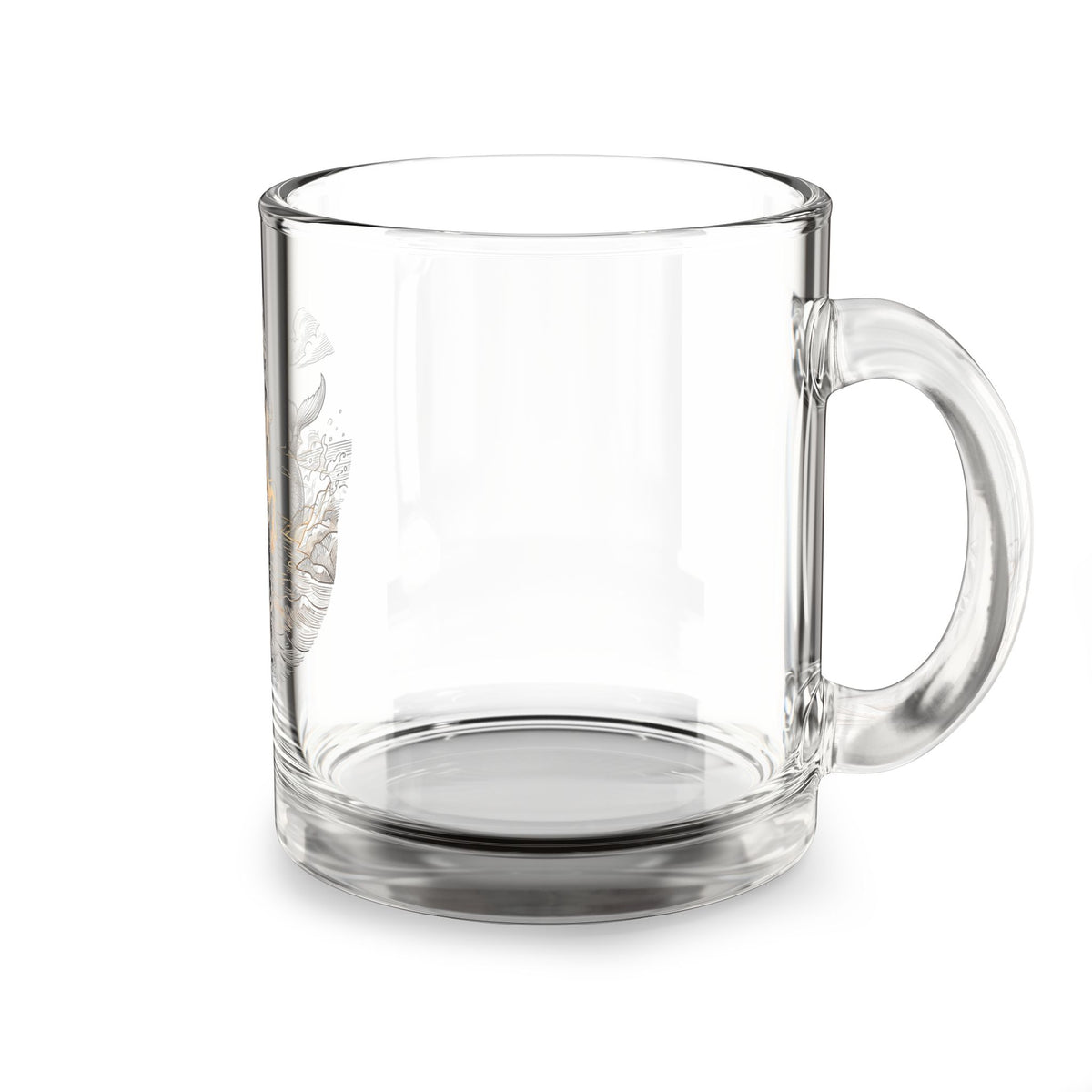 Capricorn Sea-Goat 10oz Glass Mug — Zodiac Astrology Coffee Cup