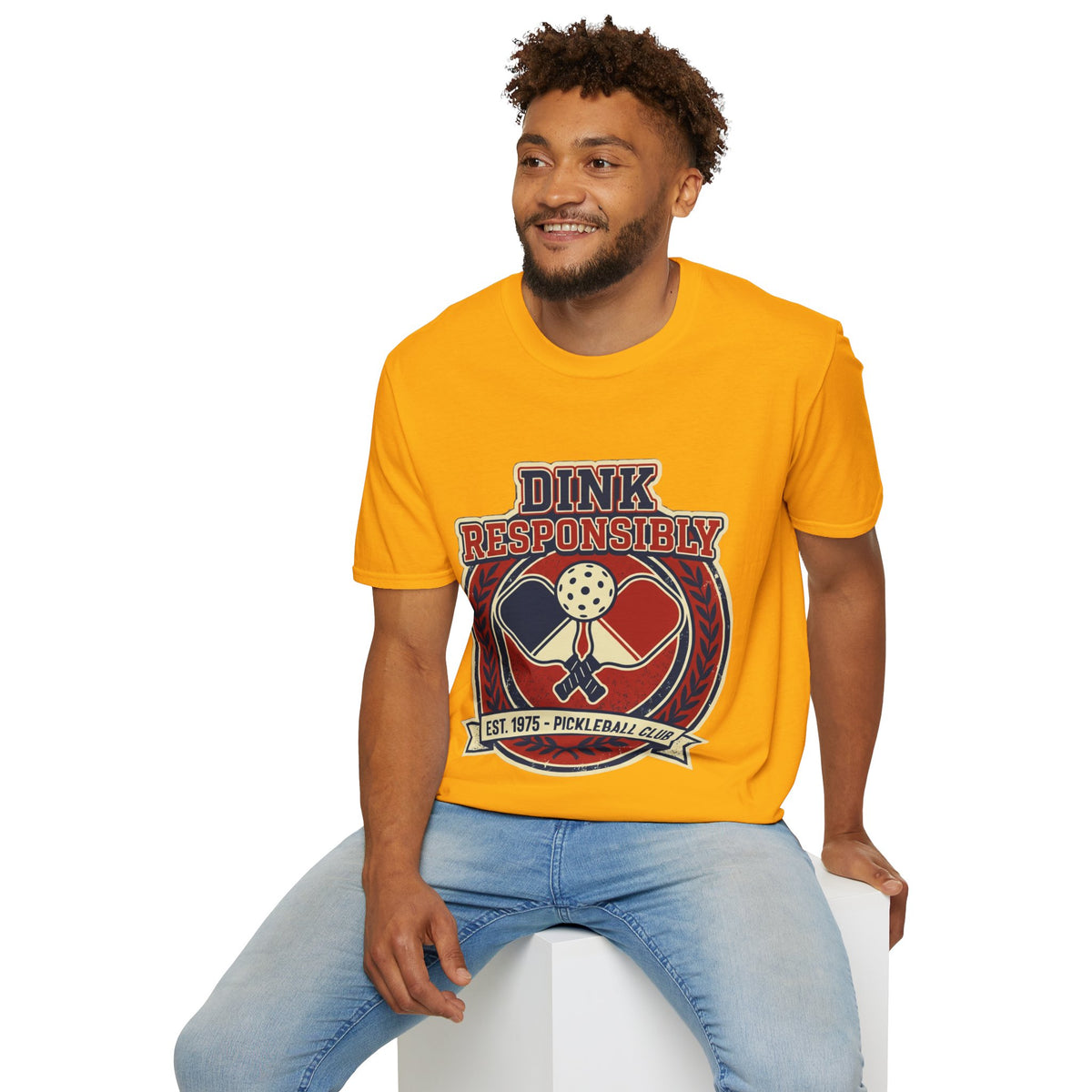 Pickleball T‑Shirt — "Dink Responsibly" Vintage Pickleball Club Tee