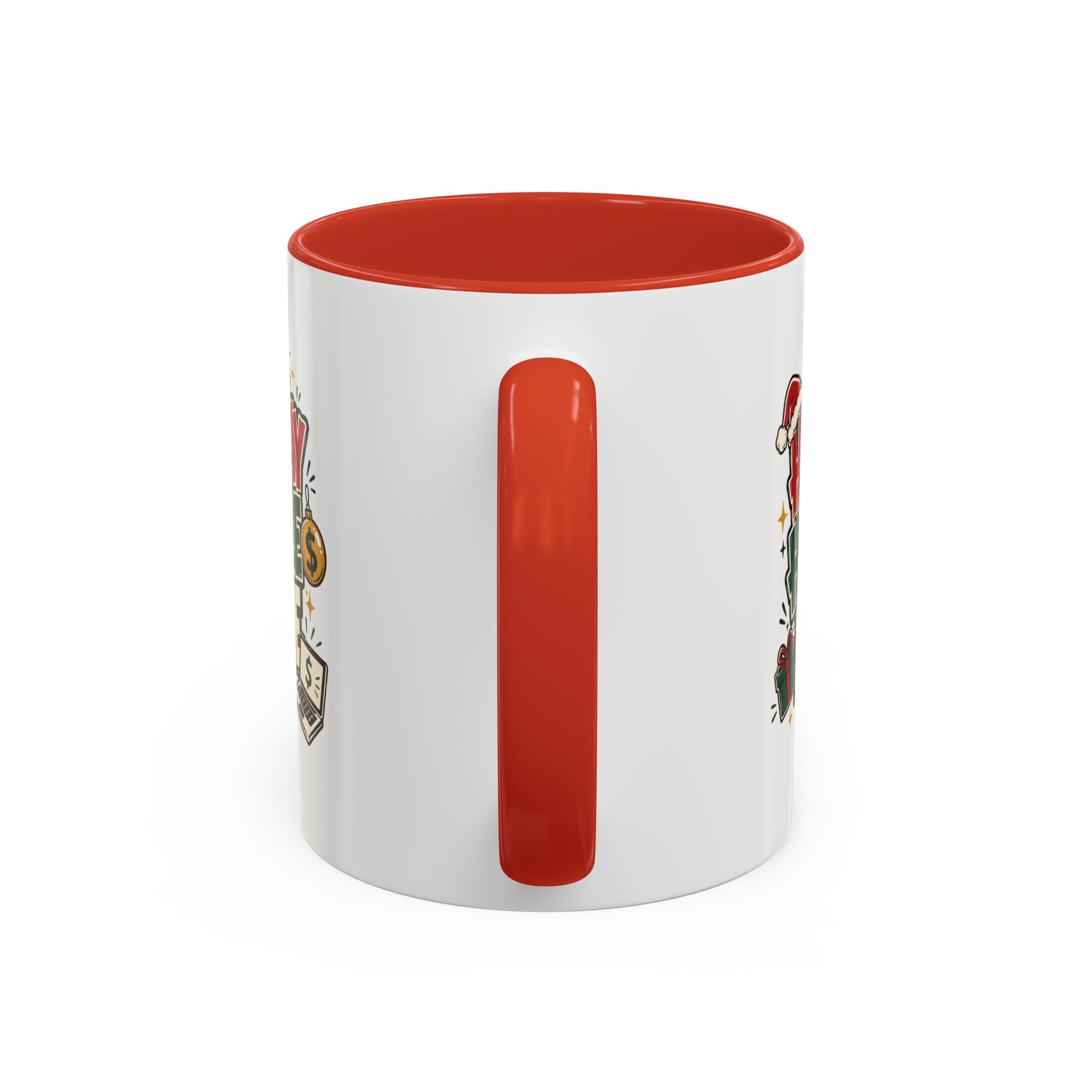 Modern Day Christmas Holiday Hustle Mode Coffee Mug — Festive Christmas Work Grind 11/15oz Accent Mug