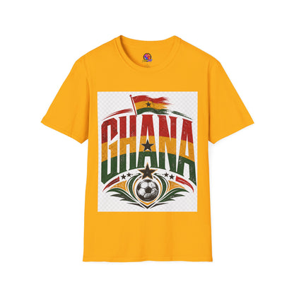Ghana Flag Soccer T-Shirt — Retro Ghana Pride Football Tee