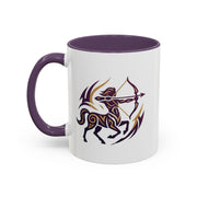 Sagittarius Zodiac Coffee Mug — Archer Centaur Astrology Accent Mug