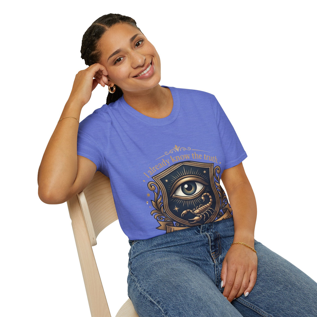 I Already Know the Truth Scorpio T-Shirt — Mystical Third Eye Zodiac Tee