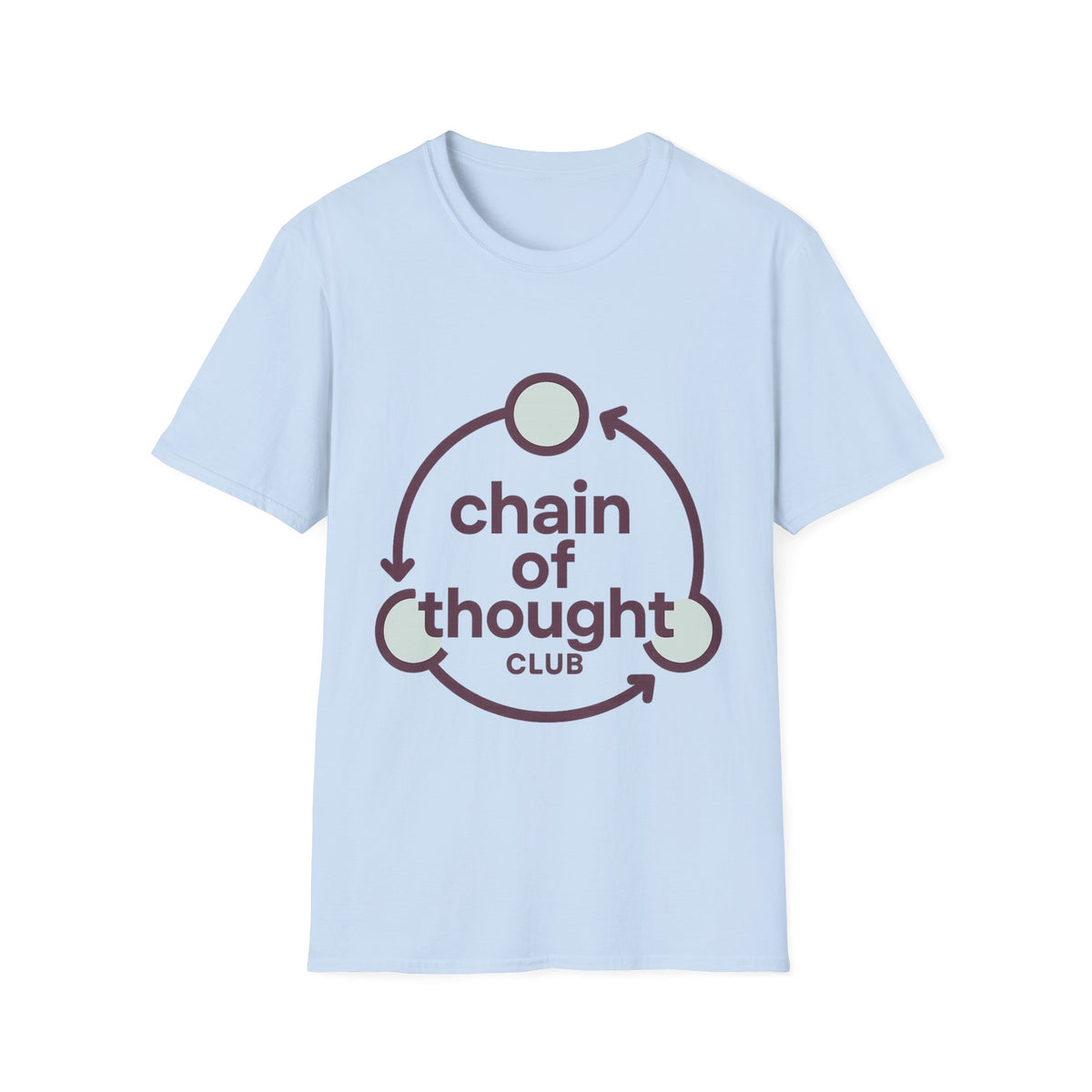 "Chain Of Thought" Minimalist Emblem Tee | Intellectual Philosophy T-Shirt - Trending Now - September 2026
