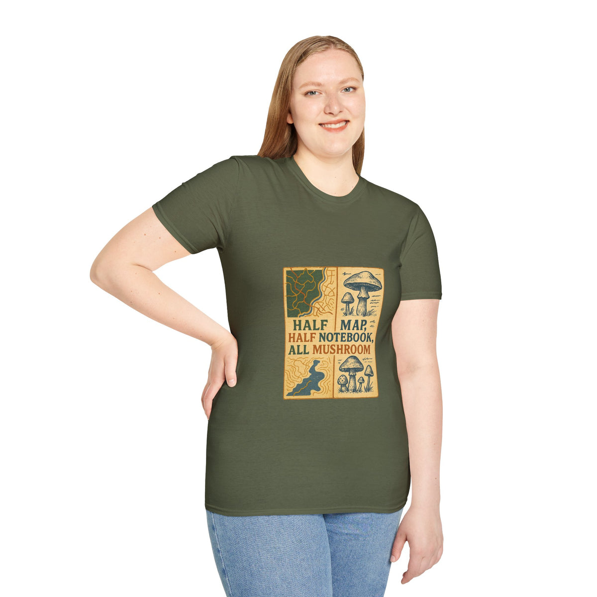 Mushroom Field Guide T-Shirt – Vintage “Half Map, Half Notebook, All Mushroom” Design - Trending Now - October 2026