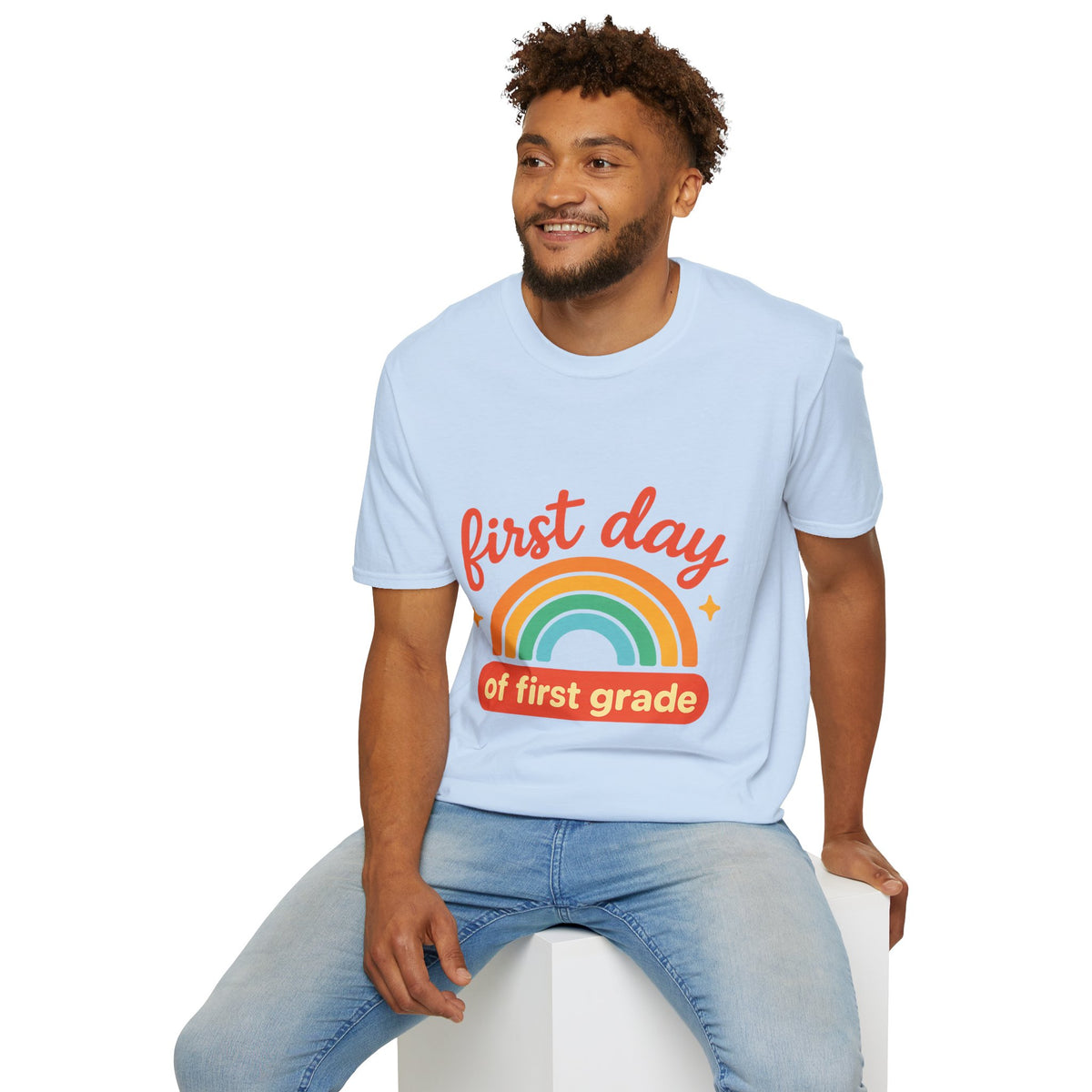 First Day T-Shirt — "First Day of First Grade" Rainbow Back-to-School Tee - Trending Now - August 2026